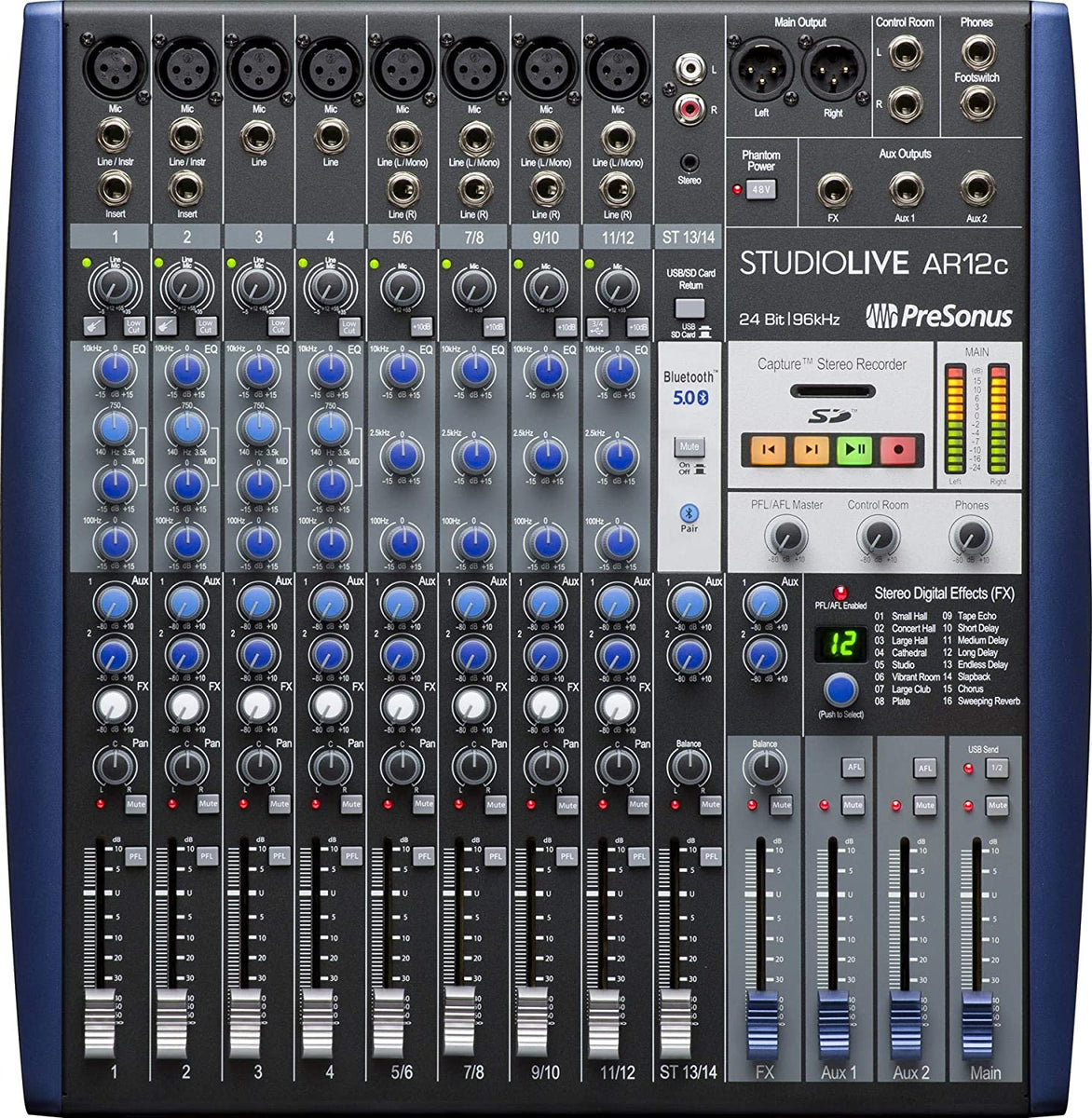 PreSonus StudioLive AR12c 14-Channel USB-C Hybrid Digital/Analog