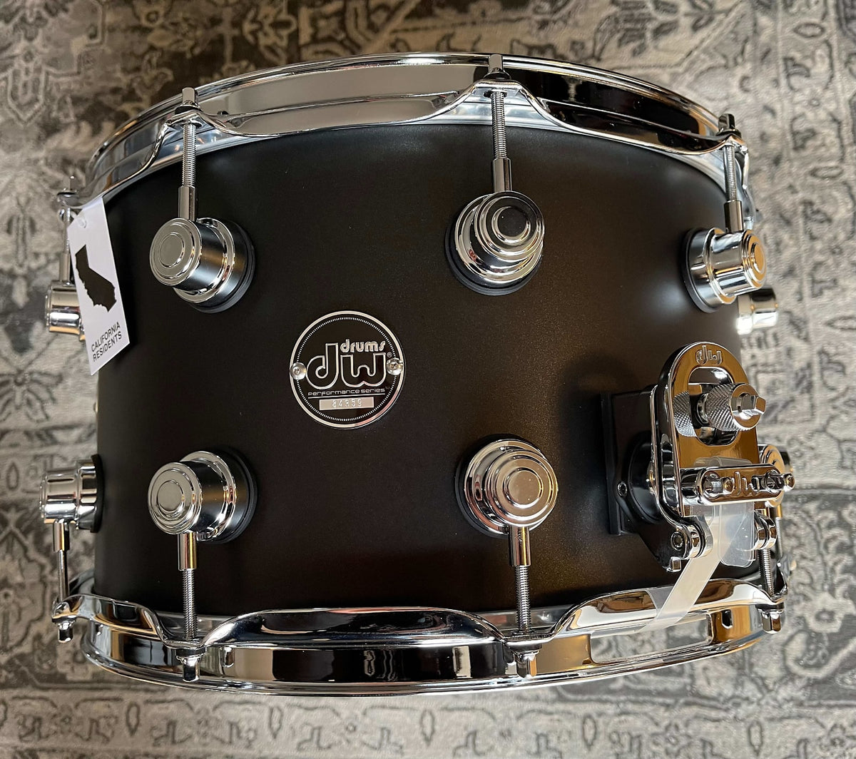 DW Performance Series 14x8 Maple Snare Drum - DRPT0814SSCM- Charcoal  Metallic