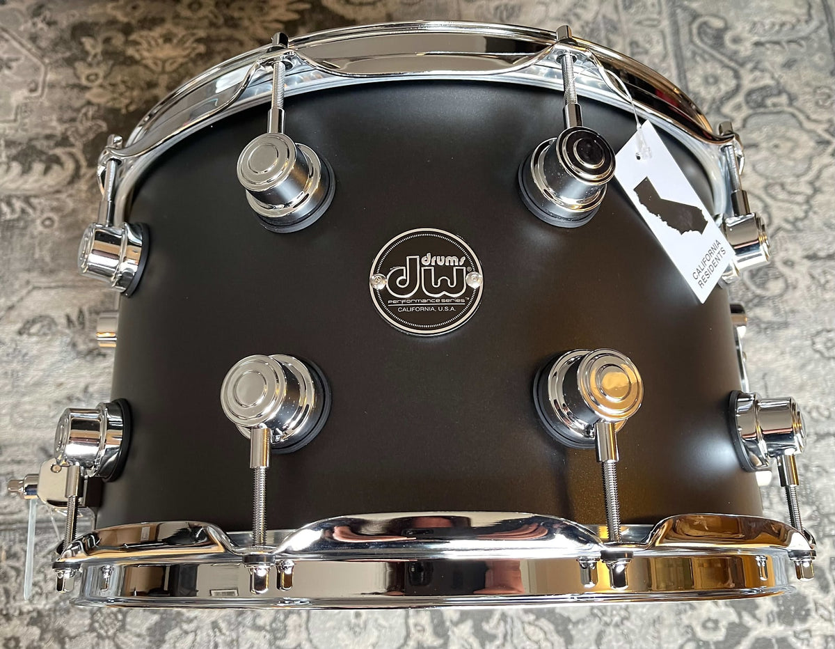 DW Performance Series 14x8 Maple Snare Drum - DRPT0814SSCM- Charcoal  Metallic