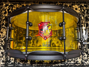 SJC Drums 14" x 6.5" Josh Dun Signature Series Torch Acrylic Snare Drum - Yellow w/ Black Hardware