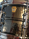 Ludwig Black Beauty Hammered 6.5×14" 10-Lug Brass Snare - Black Nickel LB417KT