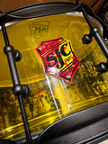 SJC Drums 14" x 6.5" Josh Dun Signature Series Torch Acrylic Snare Drum - Yellow w/ Black Hardware