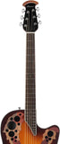 Ovation Celebrity Elite Solid Spruce TOop Acoustic-Electric Guitar, Sunburst