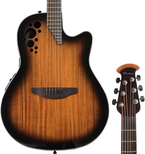 Ovation CS44P-ABLKW-G Celebrity Exotic Selection Acoustic-electric Guitar - Black Burst