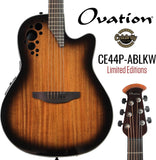 Ovation CS44P-ABLKW-G Celebrity Exotic Selection Acoustic-electric Guitar - Black Burst