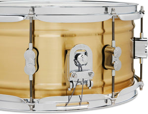 PDP By DW Concept Series 1.2mm Natural Satin Brushed Brass 6.5x14 Snare Drum