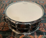 Ludwig Black Beauty Hammered 6.5×14" 10-Lug Brass Snare - Black Nickel LB417KT