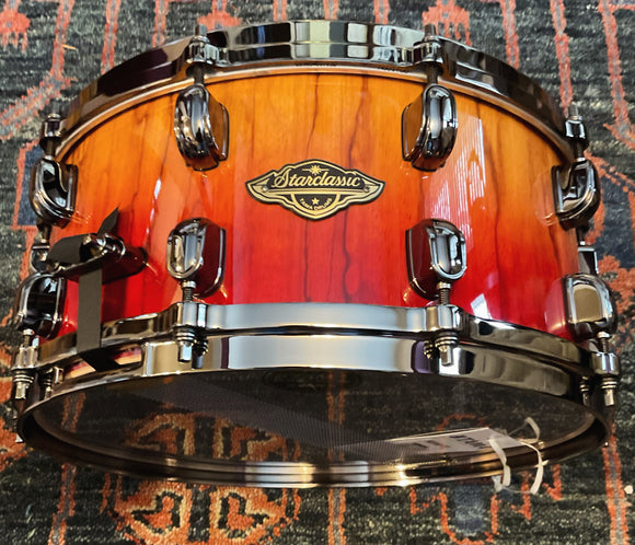 Tama Starclassic Walnut/Birch Snare Drum - 6.5 x 14 Vermillion Bosse Fonce Fade