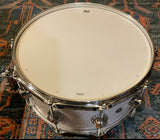 DW 6.5x14 Jazz Series Maple/Gum Shell Snare Drum - White Crystal w/Chrome HW