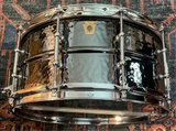 Ludwig Black Beauty Hammered 6.5×14" 10-Lug Brass Snare - Black Nickel LB417KT