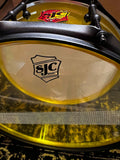 SJC Drums 14" x 6.5" Josh Dun Signature Series Torch Acrylic Snare Drum - Yellow w/ Black Hardware