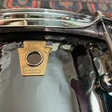 Ludwig Black Beauty Hammered 6.5×14" 10-Lug Brass Snare - Black Nickel LB417KT