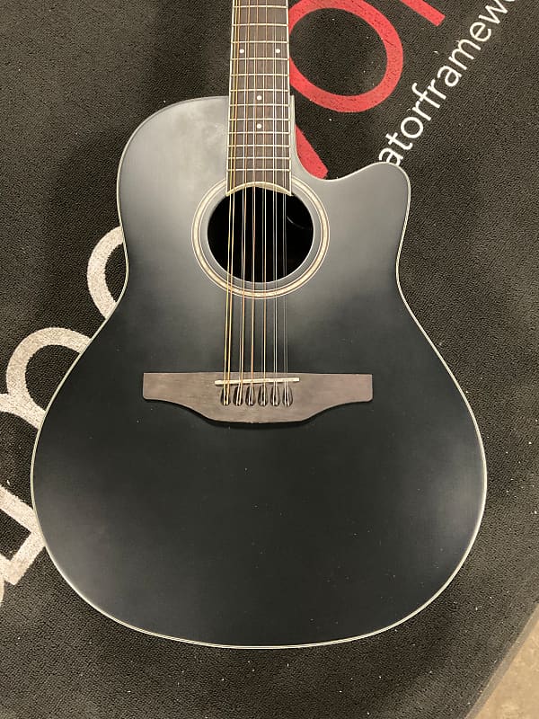 Ovation Applause AB24-5S Mid-Depth Acoustic-Electric Guitar - Black – Mugan  Music Group