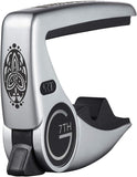 G7th 6 String Guitar Capo, Ambidextrous, Silver, 63g/2.2oz. Low profile and non-intrusive (G7P3CELTICSL)