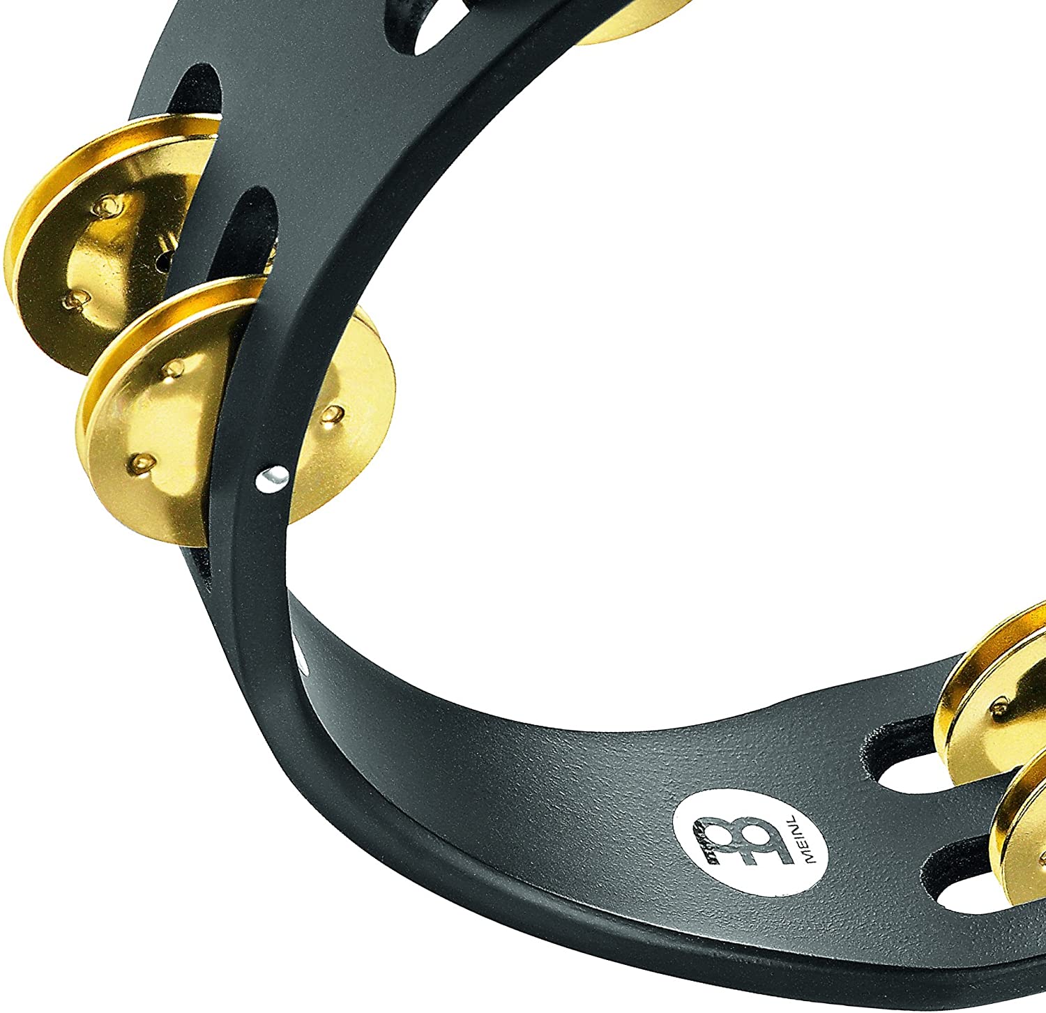 Meinl Percussion Compact Wood Tambourine with Solid Brass Jingles