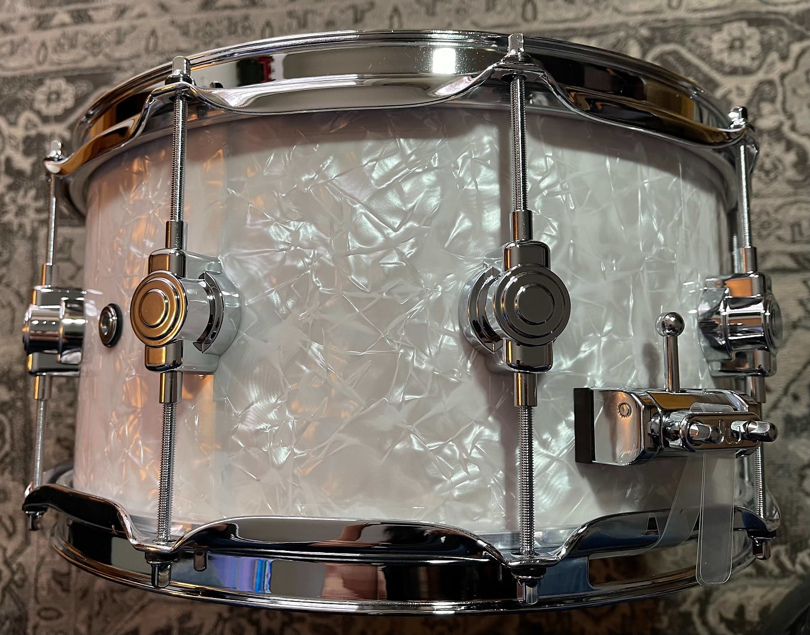 DW Performance Series 14 x 6.5 Maple Snare Drum - DRPF6514SSWM - White  Marine