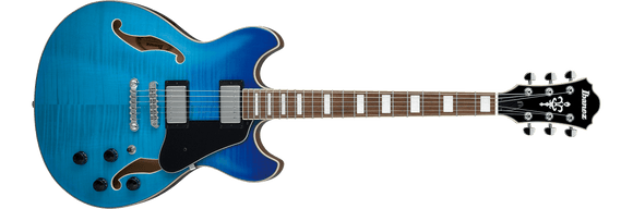 Ibanez AS Artcore AS73FM Semi-Hollow Body Electric Guitar (Azure Blue)