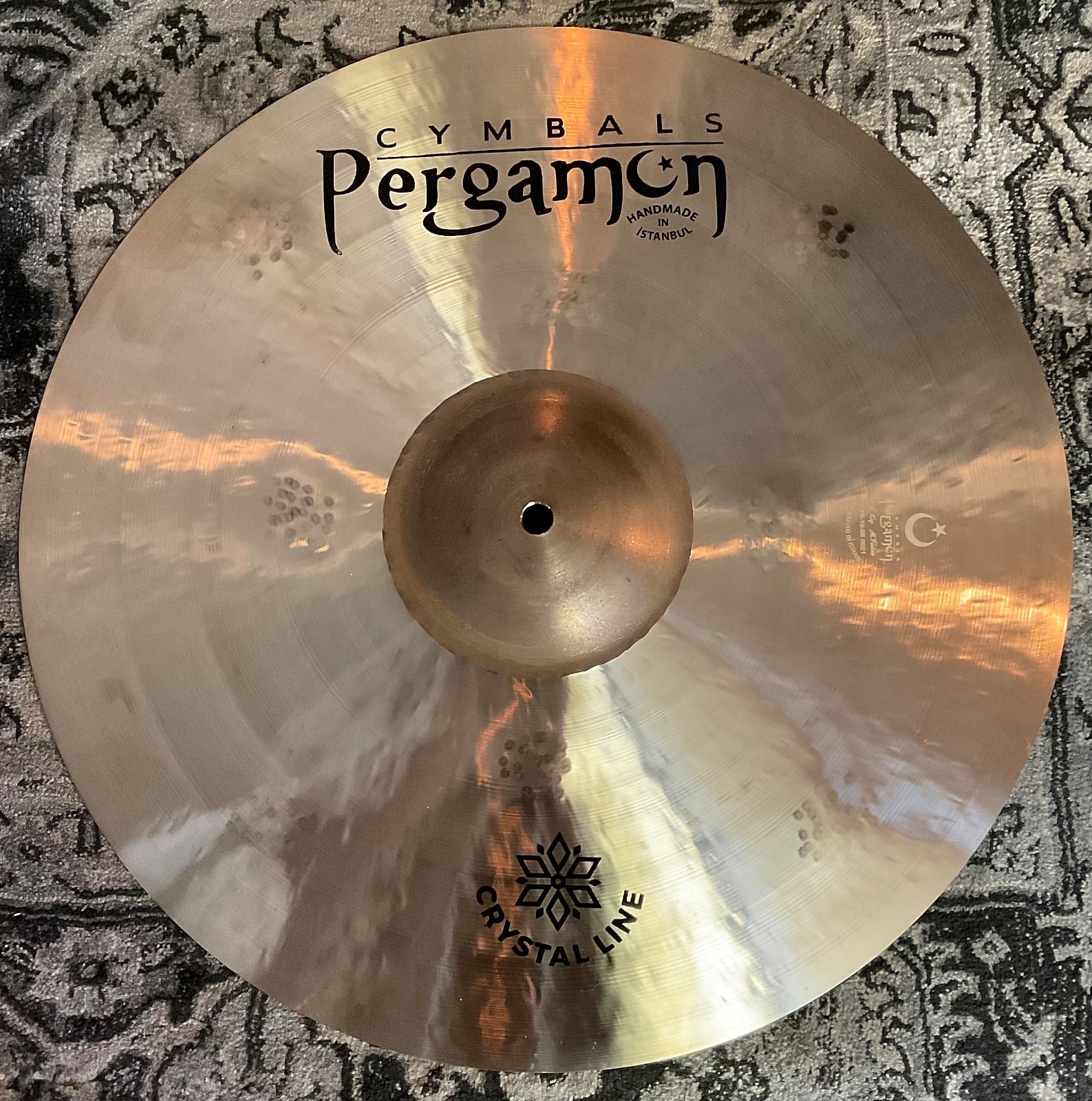 Pergamon 18” Crystal Line Hammered Crash - 1340g – Mugan Music Group